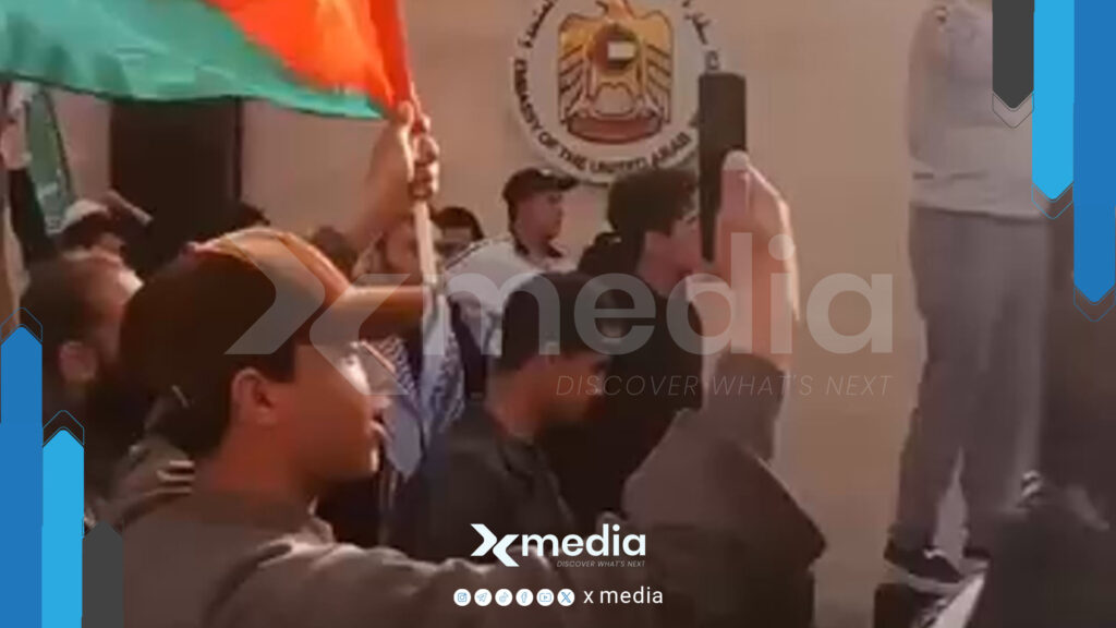 توتر أمام السفارة الإماراتية في دمشق: فيديو يوثق تفاعل الأمن العام مع متظاهرين