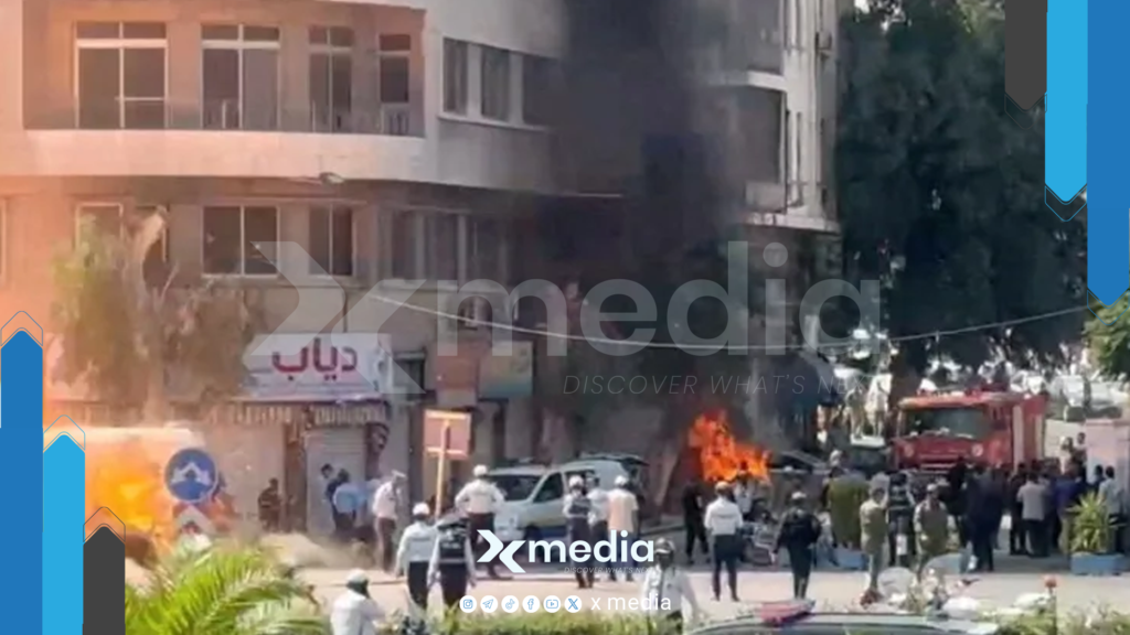 انفجارات قرب فندق إقامة ماكرون في دمشق